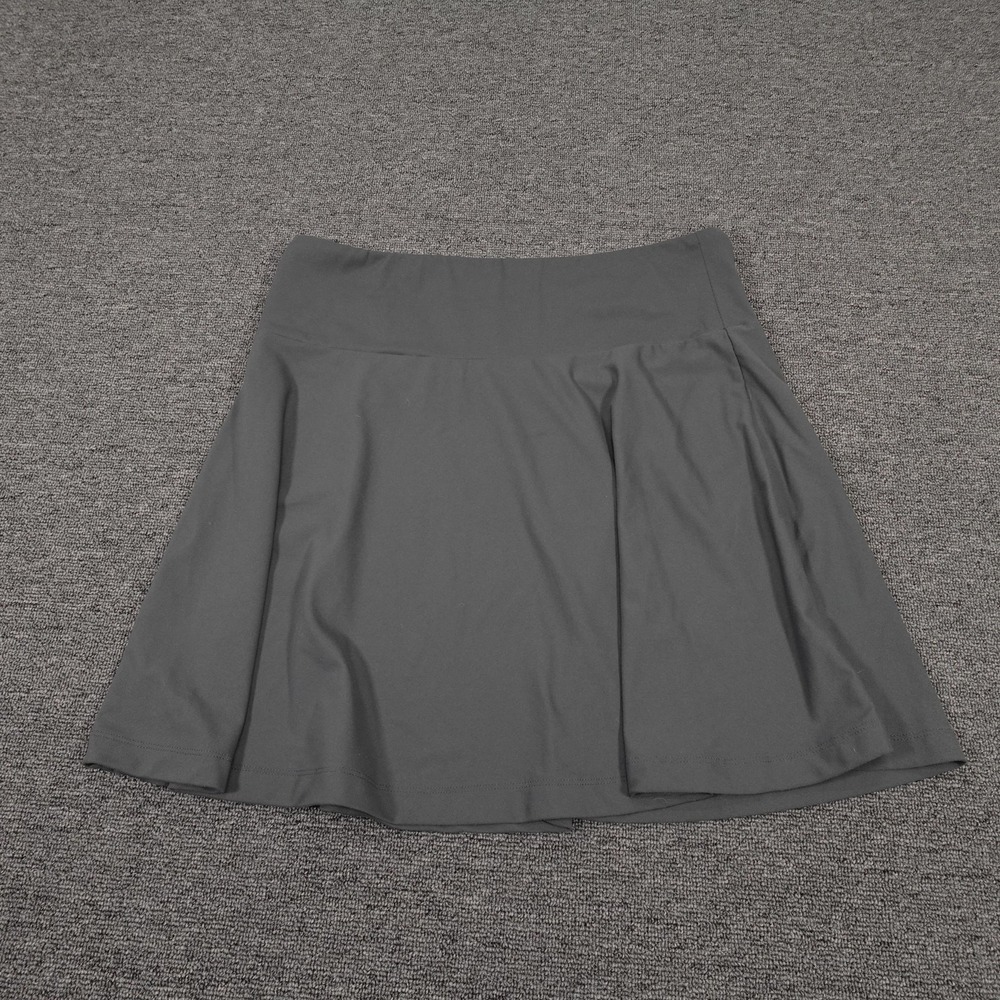 Eddie Bauer Skirt Womens Medium Gray‎ Knit A-Line Pull On Casual Summer